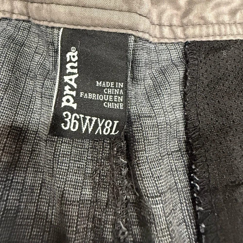 Prana Men's Charcoal Gray Flat Front Shorts - Picture 2 of 5